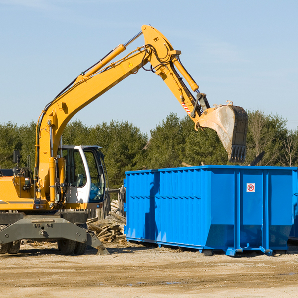 what size residential dumpster rentals are available in Cape May